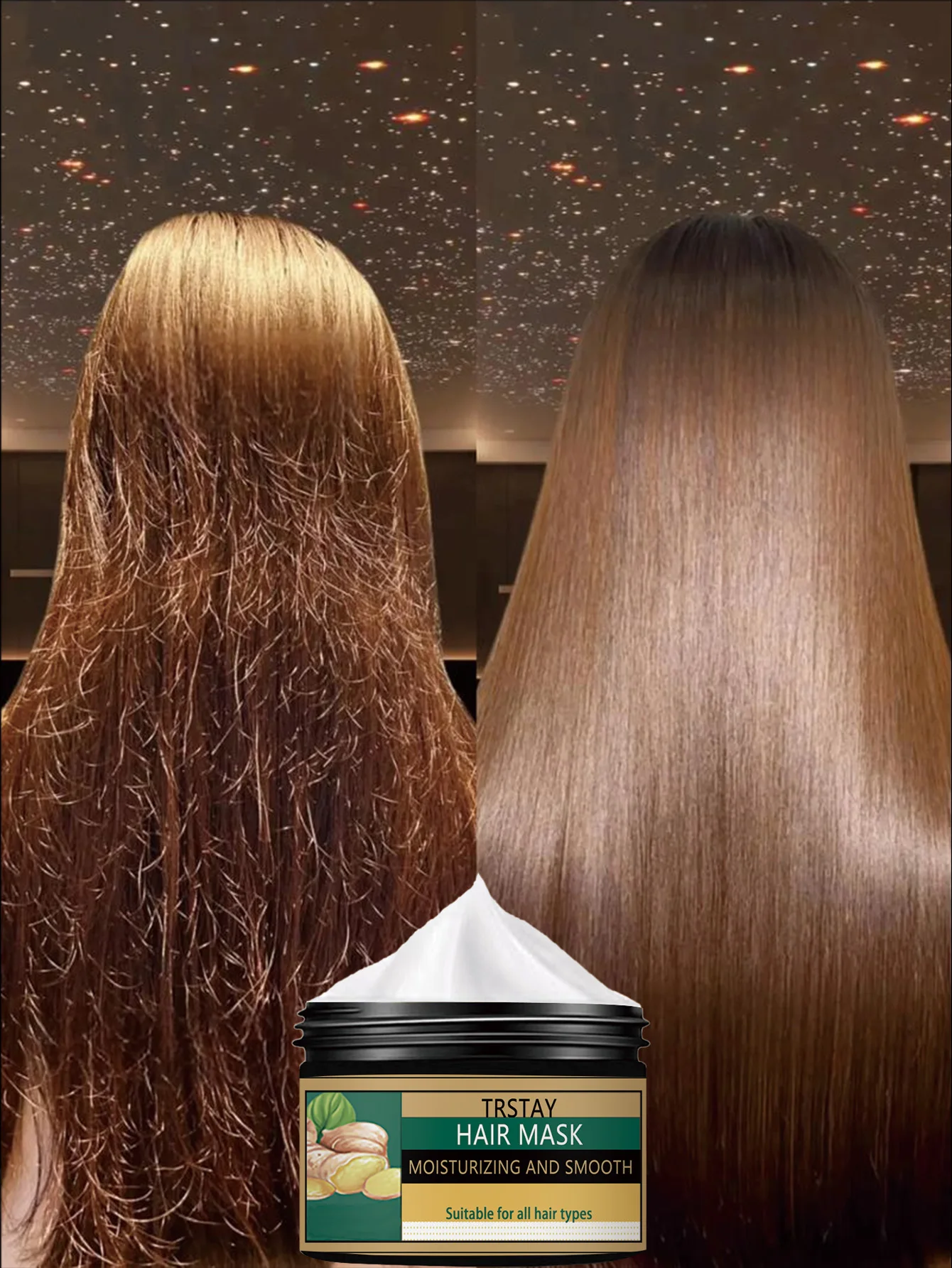 Moisturizing Smooth Nourishing Hair Cream Repairs Damaged Hair Scales Provides Non Sticky Touch Moisturizes And Wraps Around Hai - Image 4