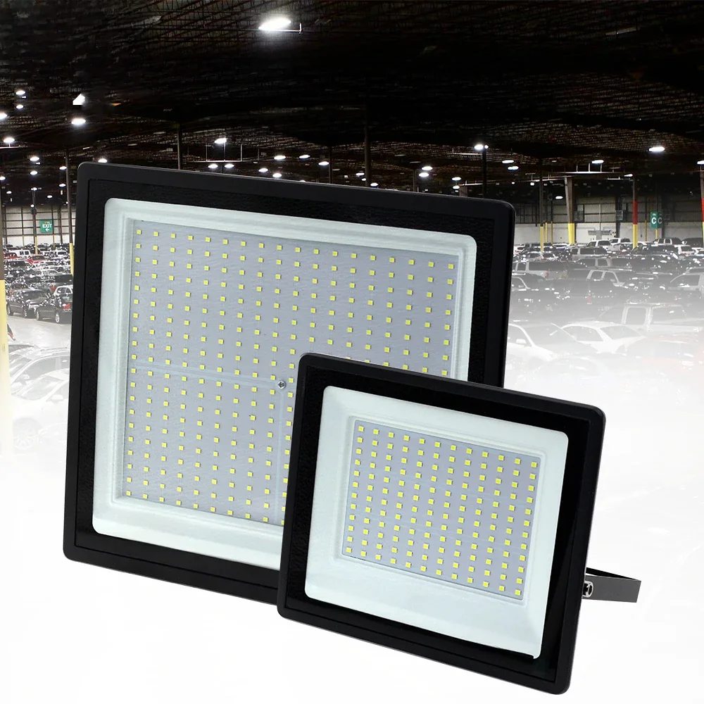 Projecteur LED haute luminosité 220V 50W 100W 150W 200W 300W IP66 projecteur étanche pour jardin Patio rue éclairage extérieur