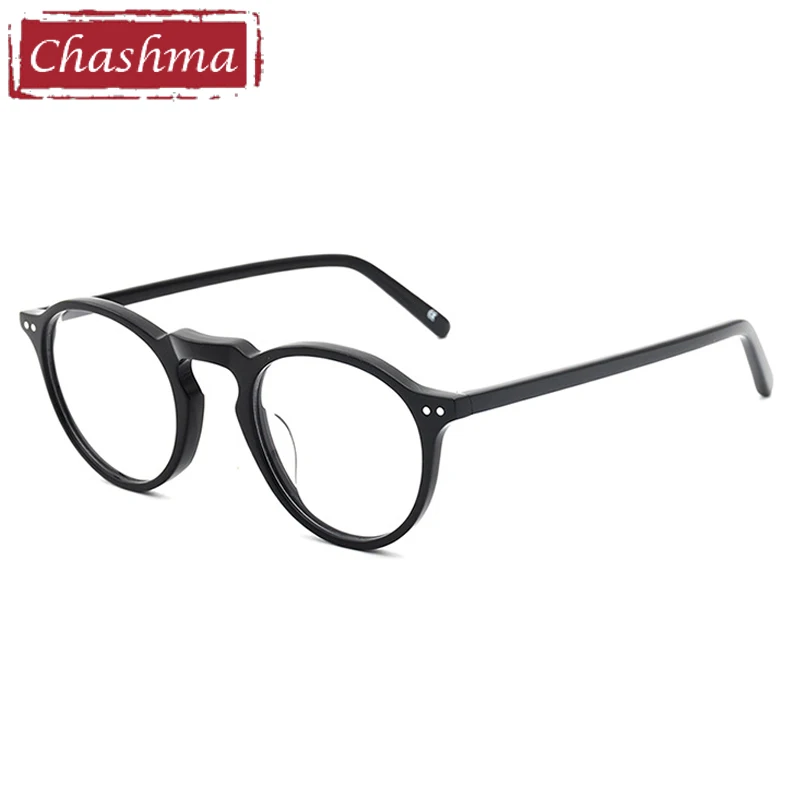 

Chashma Prescription Glasses Women Round Acetate Retro Top Quality Optical Frame for Recipe Presbyopia Myopia Men Spectacles