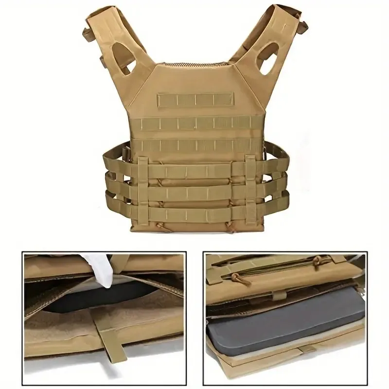 Imagem -02 - Colete Tático de Nylon Armadura Corporal Transportador de Caça Acessórios de Airsoft Combate Molle Camuflagem Colete Militar do Exército cs Jogo Equipamento de Selva