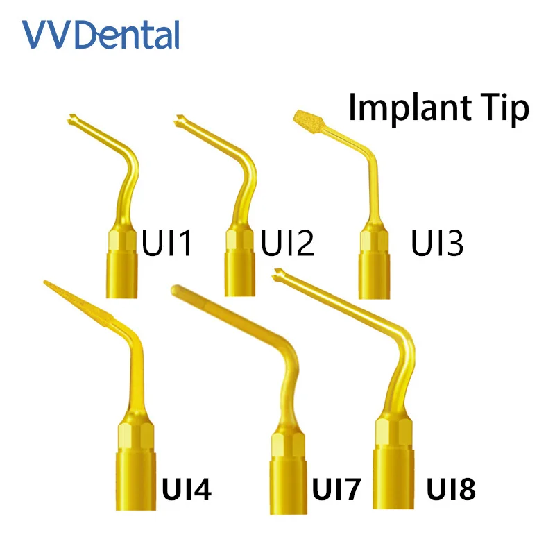 VVDental PiezoSurgery Tip Implant Tip Ultrasonic Dental Surgery Tip Fit Woodpecker Mectron Ultrasurgery Bone Cutter Piezotome