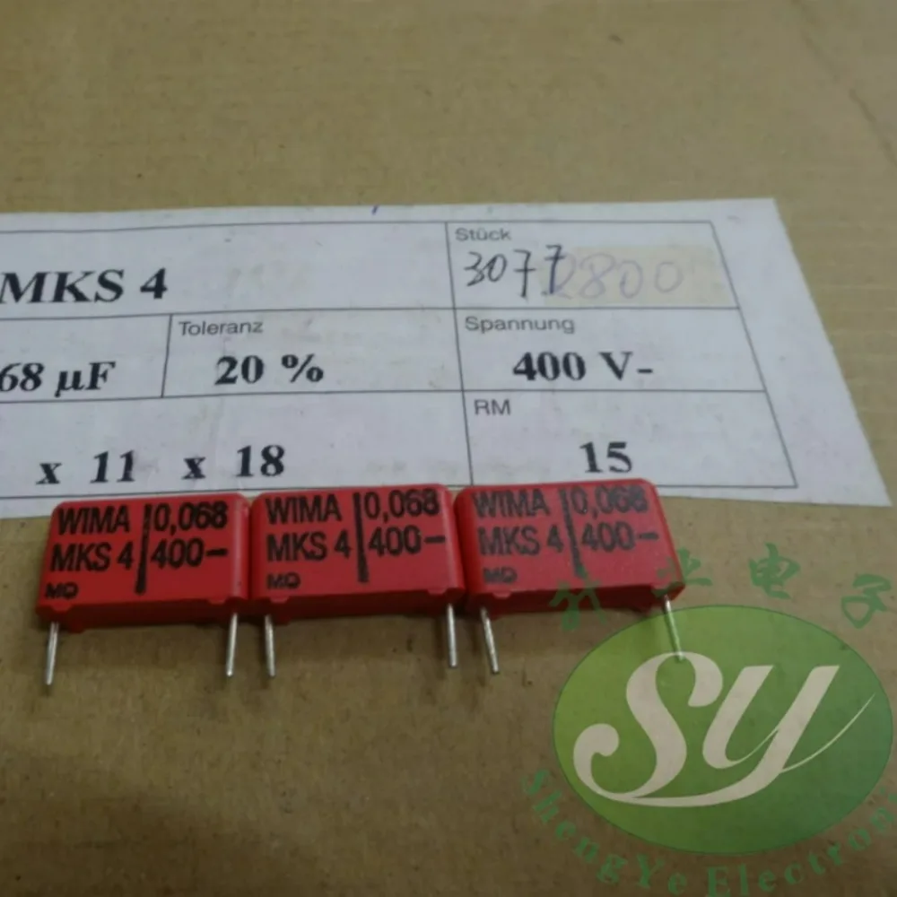 5pcs/lot MKS4 0.068uF 400V 68nF 683 M Brand New 15mm Film Capacitor