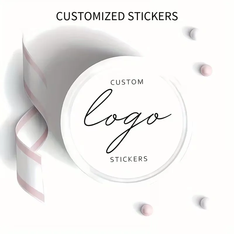 Custom Self-Adhesive Personalized Round Sticker 3cm with Image, Logo Wide Application for Business, Wedding, Gifts, Promotions