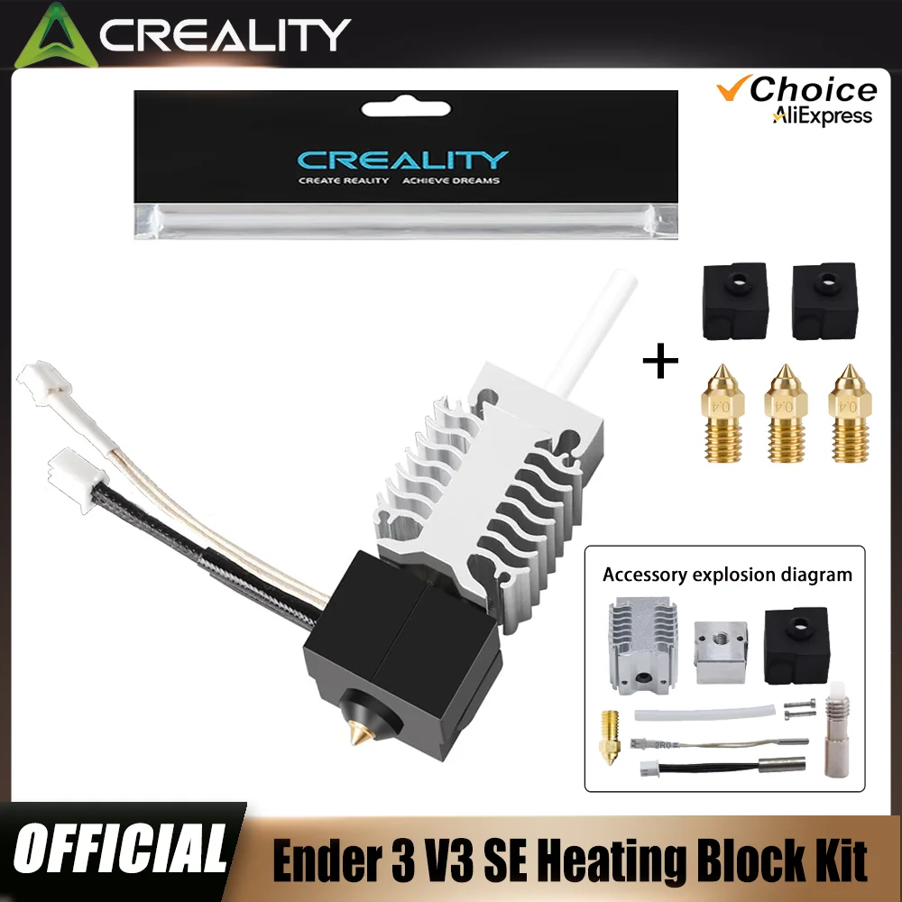 

Creality Ender 3 V3 SE Hotend Kit,Ender 3 V3 SE Extruder Hotend Heater Block for Ender3 V3 Se 3D Printer Accessories