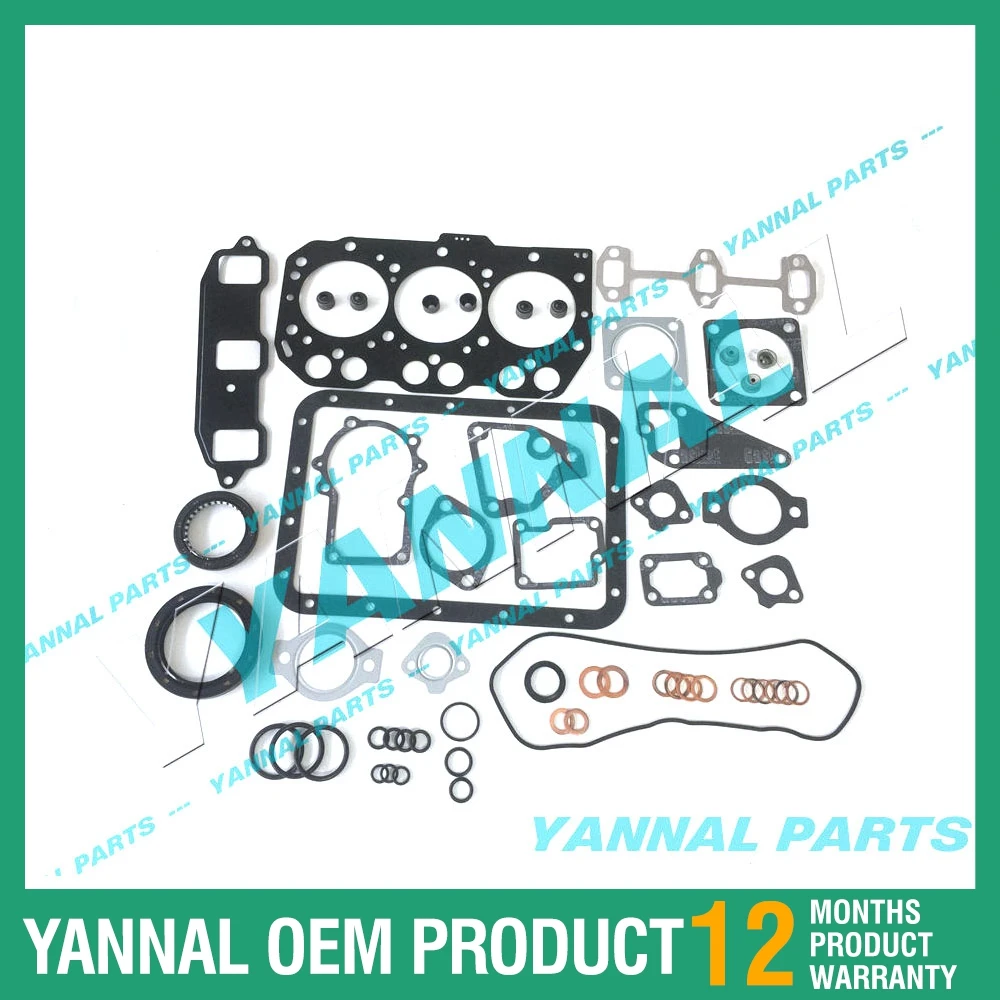 New 3TNE74  Overhaul Kit With Piston Ring Full Gasket Kit For Yanmar Engine