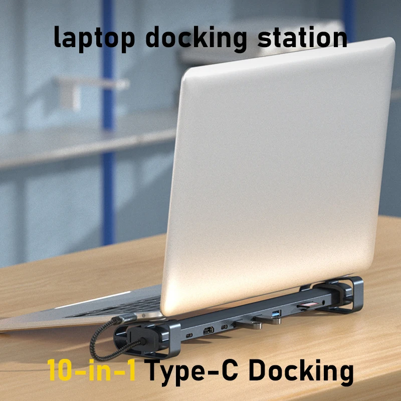 2023 najnowszy styl 10 w 1 stacja dokująca usb c MacBook macmini stacja dokująca do Dell Lenovo ASUS HP thunderbolt akcesoria do laptopa