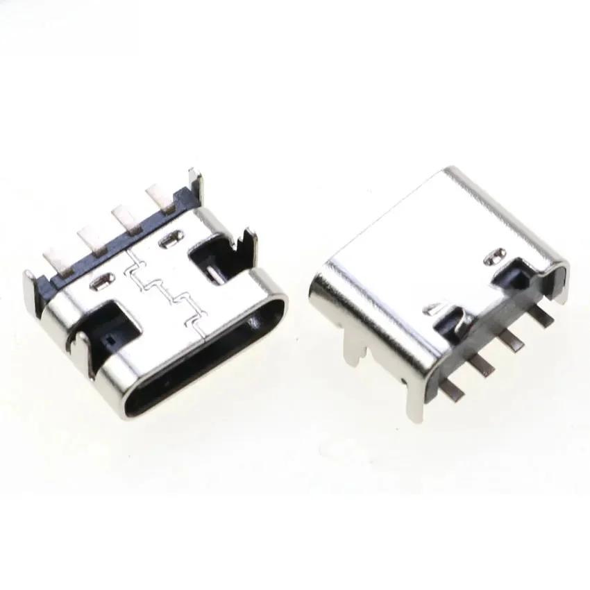 4 pinowe złącze wtykowe typu C SMT Micro rodzaj USB C 3.1 żeńskie umieszczenie SMD DIP do projektowania PCB DIY wysoki prąd Port ładowania — zdjęcie 2