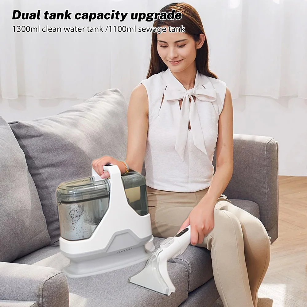 Tragbarer Teppichreiniger 600W 15KPa, tragbarer Reiniger für Auto, Sofa, Tierhaare, Sprüh- und Saugreiniger, Reinigungsmaschine für Heimtextilien – Detail 1