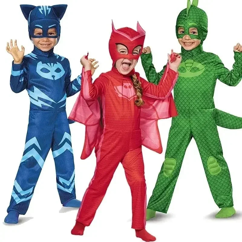 Anime Masken Owlette Catboy Connor Greg Amaya Cosplay Kostüme Gekko Sutis Umhang Party Kostüm Für Jungen Performance Show