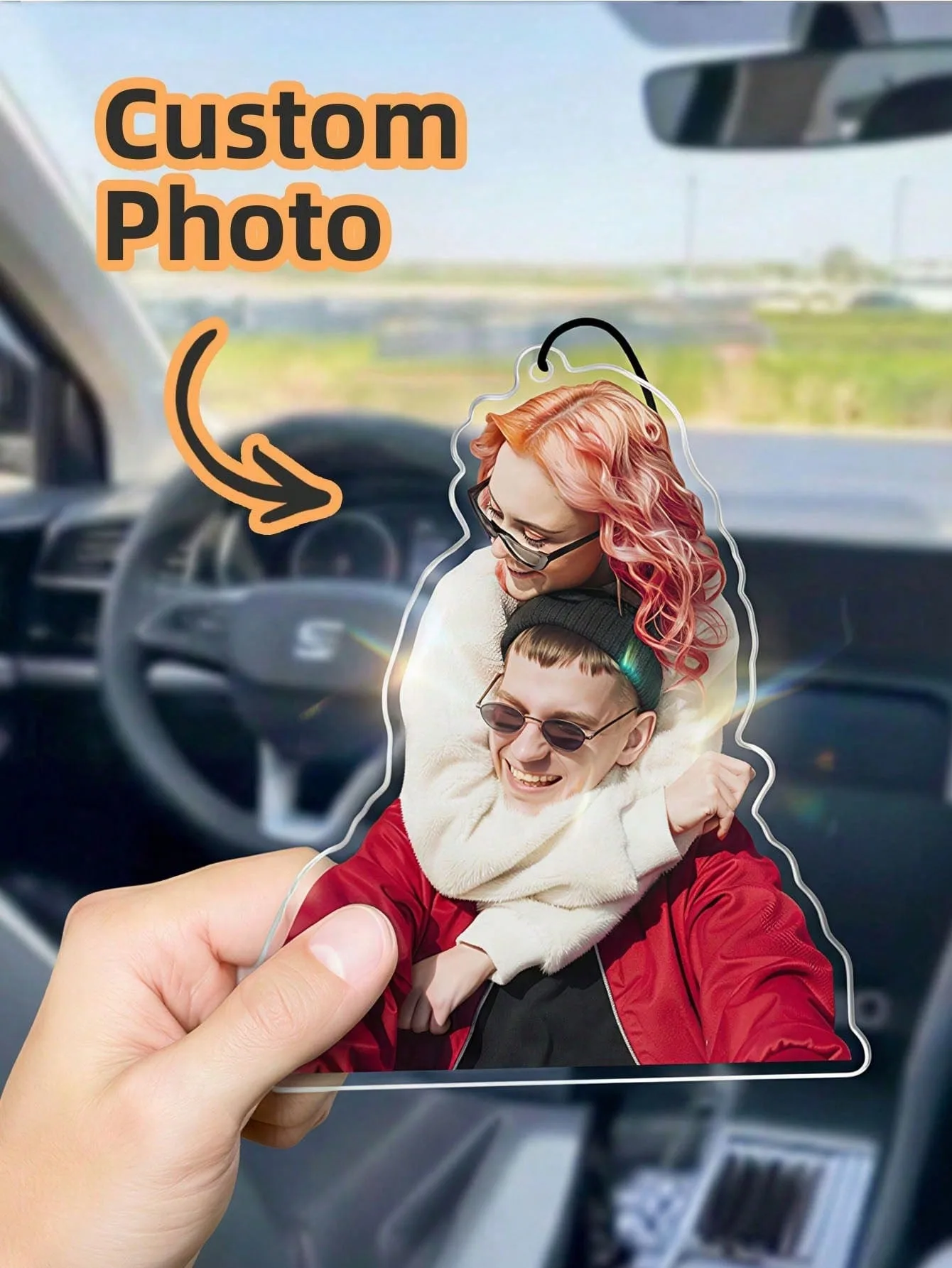 Custom Acrylic Photo Tags, Custom Lanyards, Keychains, Car Charms, Cute Pictures, Personalized Keyrings, Gifts view 2