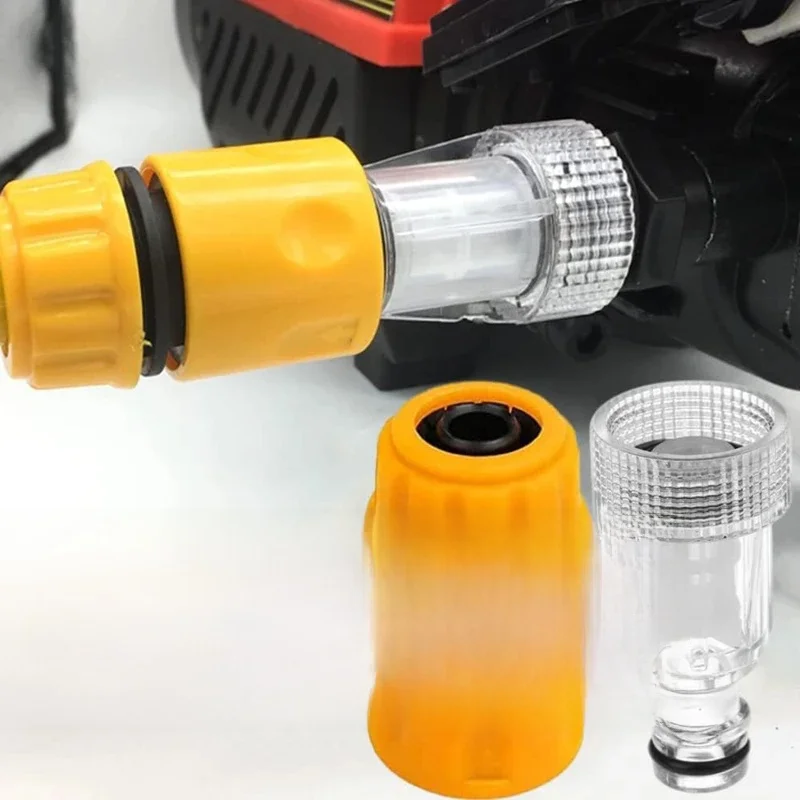 3/4 "Hogedrukreiniger Waterfilter Inlaat Connector Pistool Adapter En Slang Einde Quick Connector Tuinslang Voor Connectoren - afbeelding 2