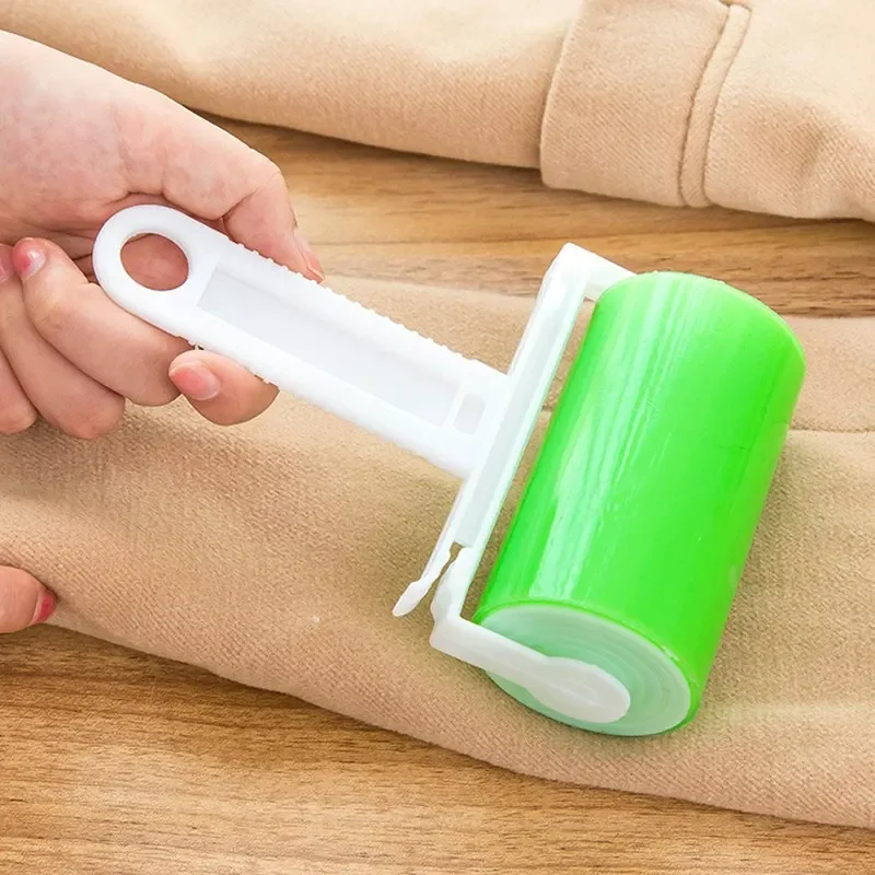 Wielorazowy, zmywalny silikonowy roller do usuwania sierści zwierząt, szczotka do usuwania kłaczków, wycieraczka do kurzu, szczotka samoprzylepna, grzebień do czyszczenia dla kotów i psów. — zdjęcie 2
