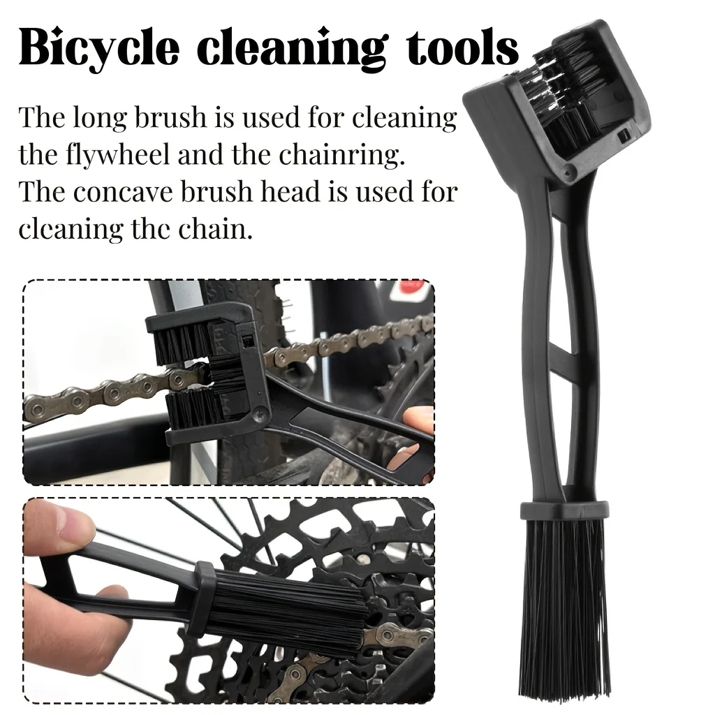 1pcs Suitable for bicycle teeth tray cleaning brush, motorcycle chain brush, bicycle chain washer, riding gear