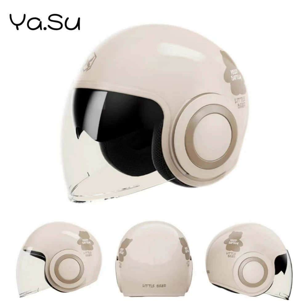 

Electric Motorcycle Riding Helmet Winter Warmth All Seasons Head Safety Helmet