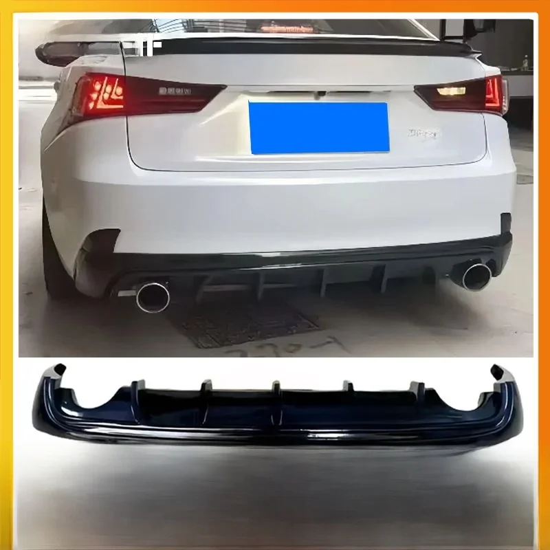 Für Lexus IS250 IS350 IS200T 2014-2016 Hinten Lip IS Diffusor Spoiler ABS Kunststoff Material Glanz Schwarz Carbon Look auto Teile