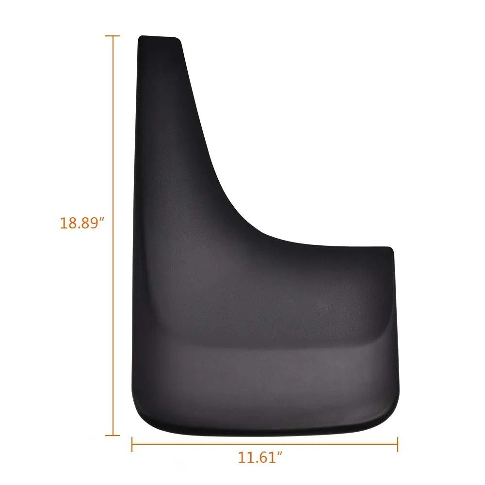 4 pièces 12 pouces de large garde-boue garde-boue adapté pour 2001-2014 Gmc 19213394 avant et arrière noir fort Durable robuste extérieur de voiture