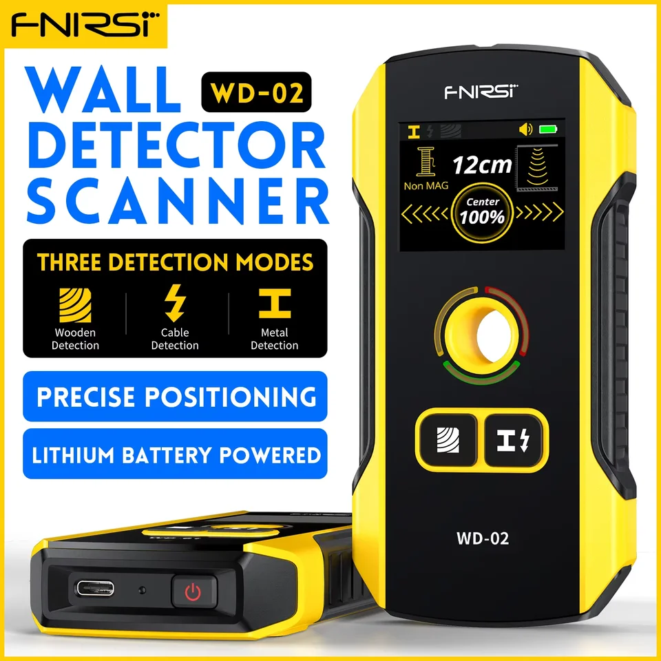FNIRSI WD-01 WD-02 Metal Detector Wall Scanner with Newly Designed Positioning Hole for AC Live Cable Wires Metal Wood Stud Find, image 8