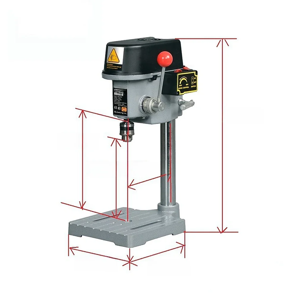 Hoge snelheid mini-boormachine 340w boorkop 1-10 mm bankmachinetafel - afbeelding 2