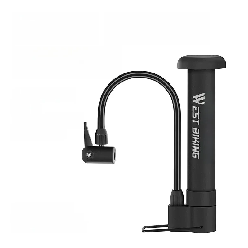 AliExpress West Biking WEST BIKING MTB Bicycle Pump 80 PSI Bike Manual Air Pump Balloon Tire Inflator Schrader Valve Floor Pump Cycling Accesories