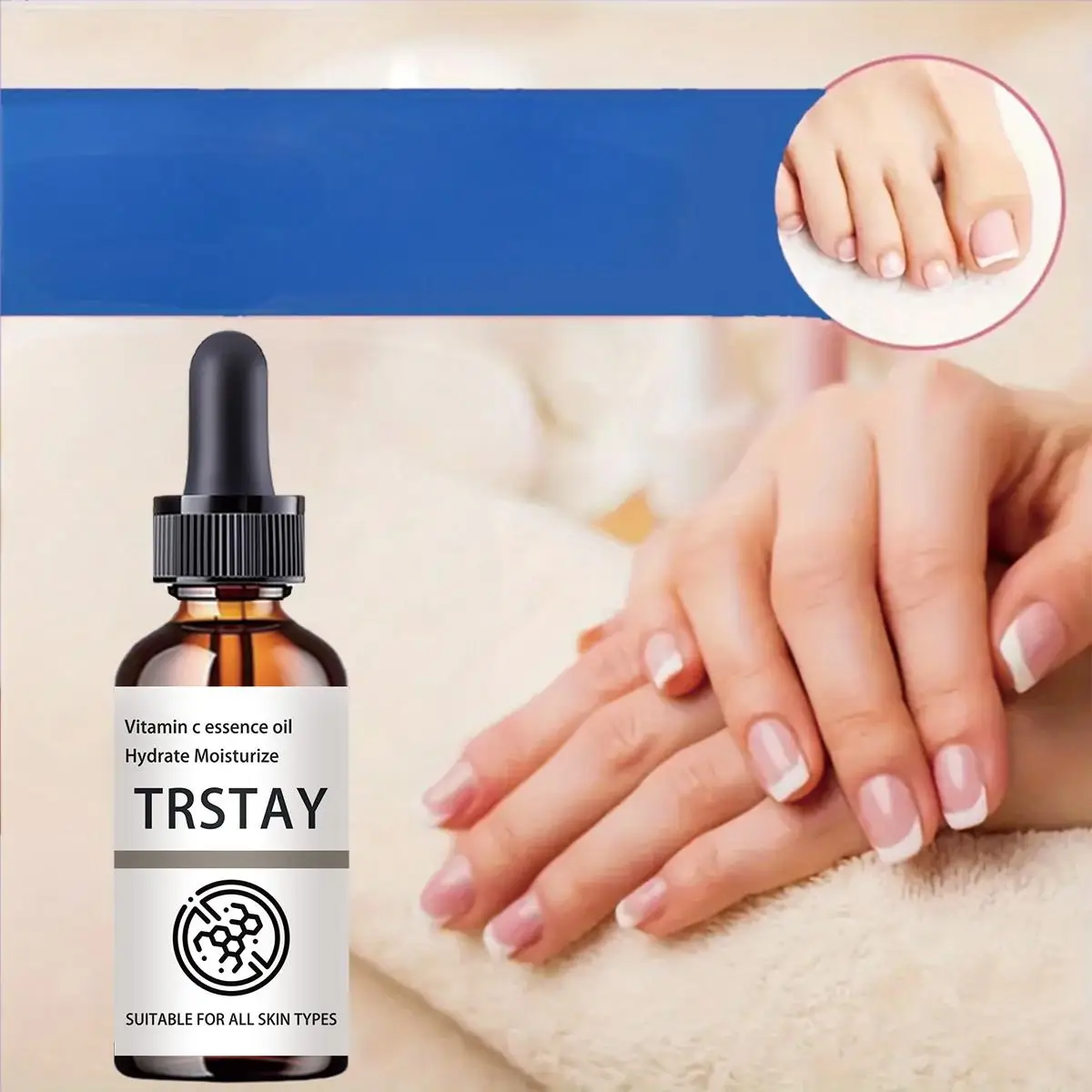 TRSTAY 50ml Keratin Nail Oil บํารุงซ่อมแซมความเสียหายชุ่มชื่นดูแลเล็บ