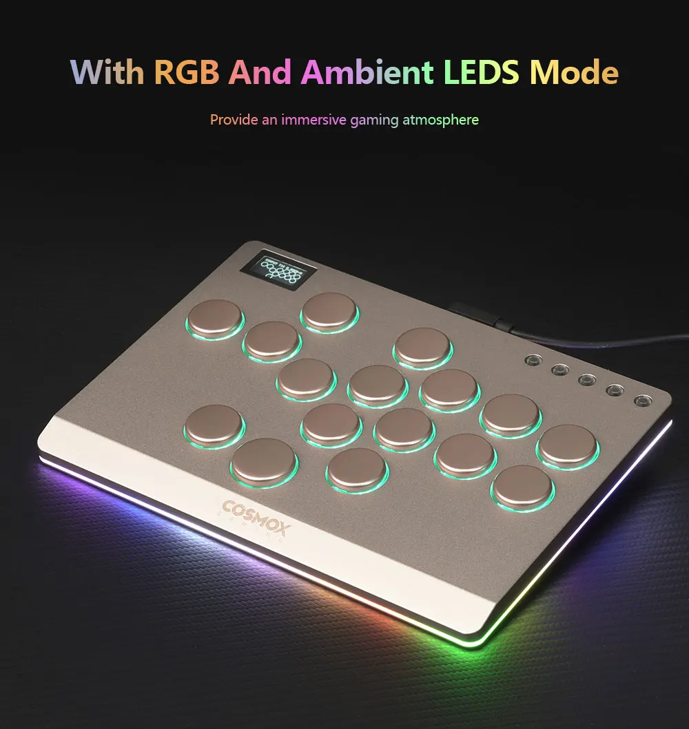 Haute42 Aluminiumlegierung Hitbox Hebellos-Arcade-Stick Kampfspiel Hitbox Controller für PC/PS4/PS5 Joystick Arcade-Controller – Detail 19
