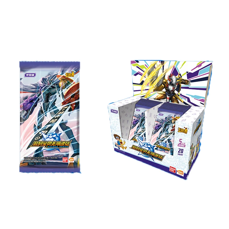 Paquete de Cartas Coleccionables Kayou Digimon Infinite Evolution, Ola 1, Edición Legendaria