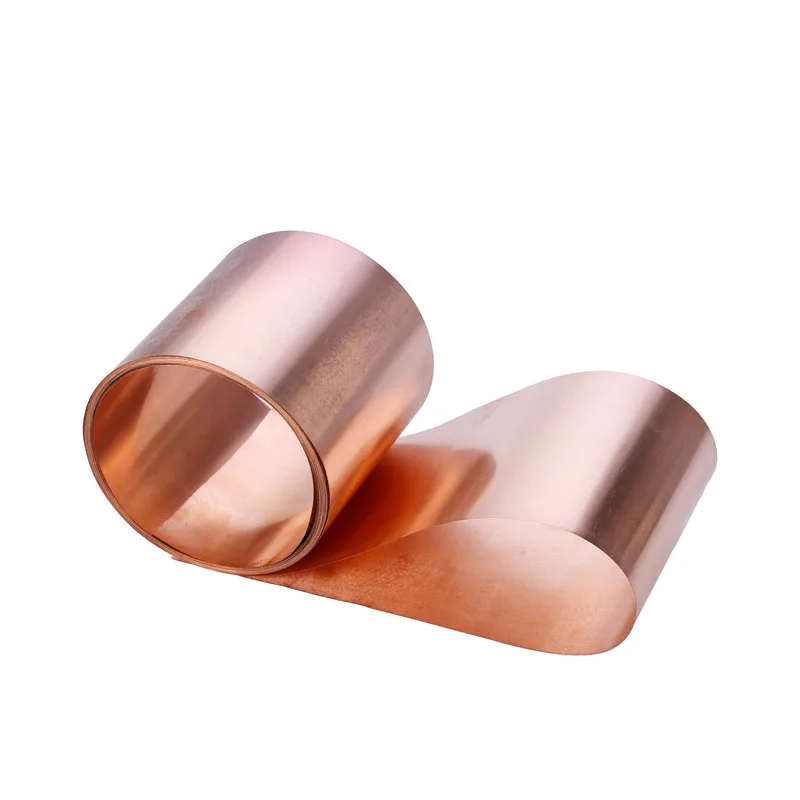 1Meter T2 Copper Belt Pure Copper Foil Ultra-Thin 0.01mm-1mm Copper Sheet Plate Roll