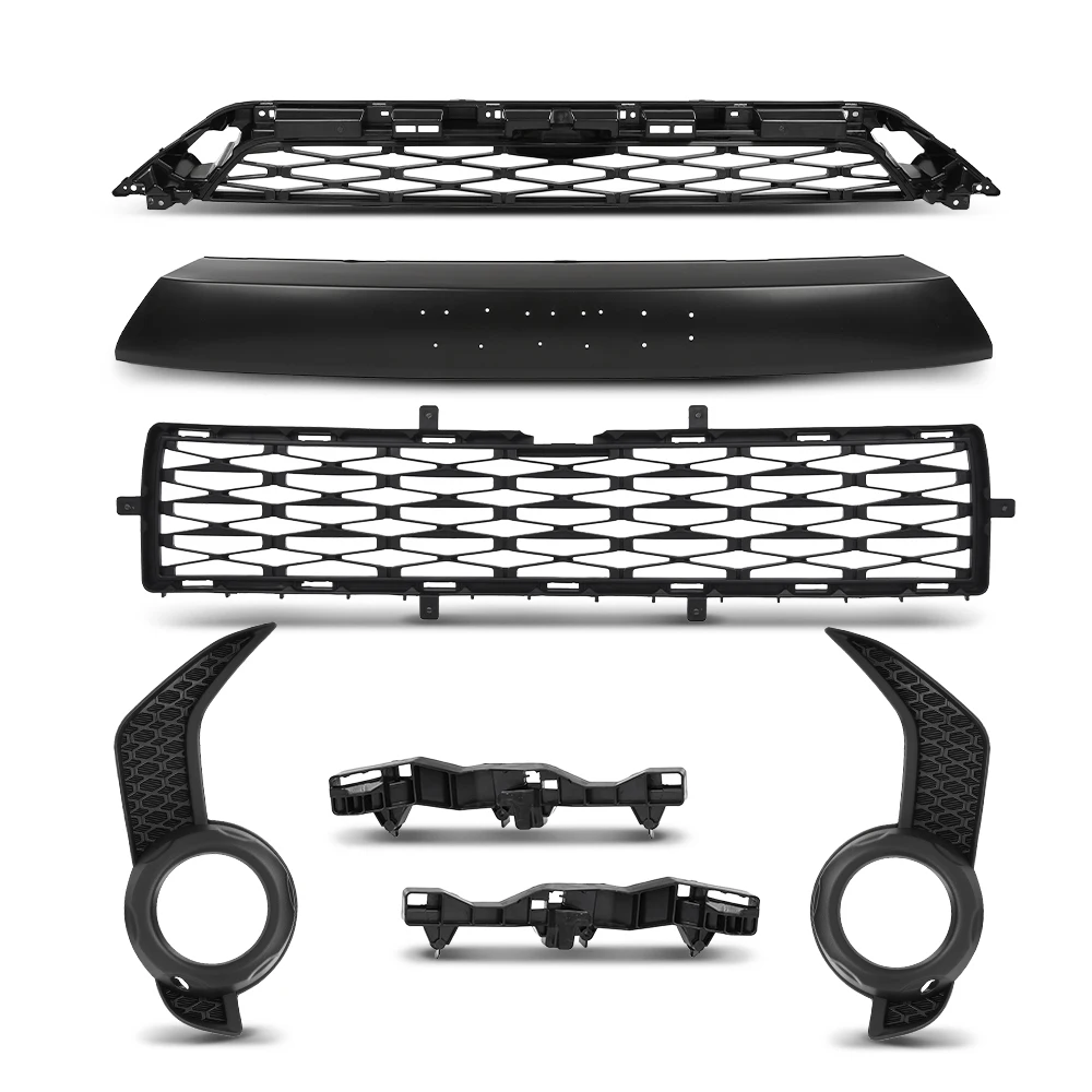 

Crossdesign Front Bumper Grille Assembly Body Kits Fit for Toyota 4Runner Trd/Sr5 2014-2019 5213335060, 5213435070, 5311235060