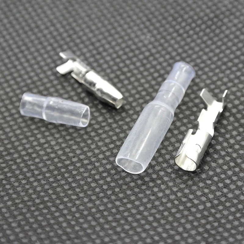 200 sztuk/50 zestawów samochodów Auto motocykl Bullet terminaly 4mm 3.5mm męski i żeński drut Bullet złącza zaciskane Terminal — zdjęcie 2