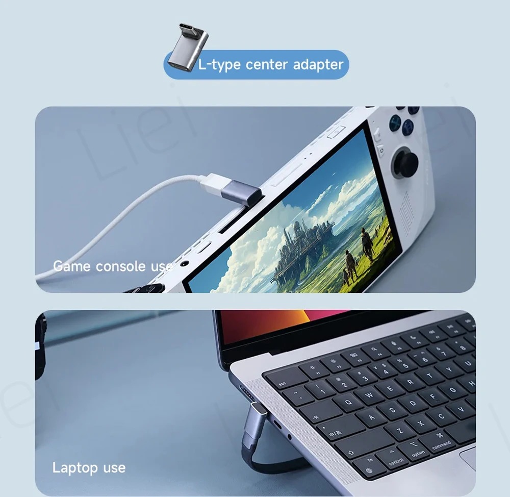 USB-C zu C Adapter 40Gbps 8K 60Hz USB-C Stecker auf Buchse 90-Grad-Winkelkonverter USB4 Adapter für Thunderbolt 4/3 MacBook Handy Tablet – Detail 14