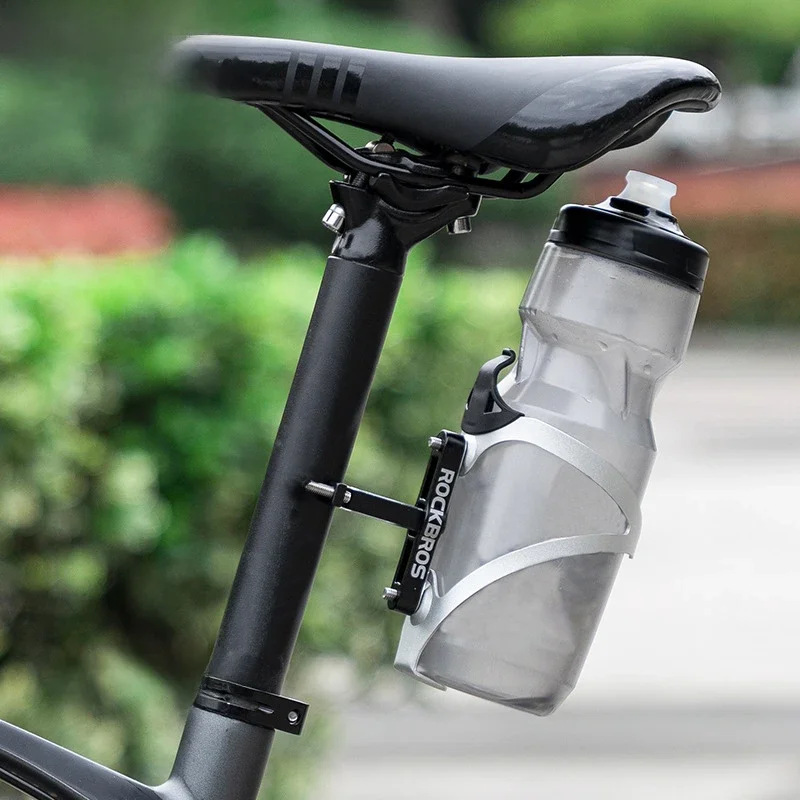 AliExpress ROCKBROS Aluminum Alloy Bicycle Bottle Cage Mount Adapter MTB Road Bike Handlebar Water Bottle Holder Seat Post Bottle Mount