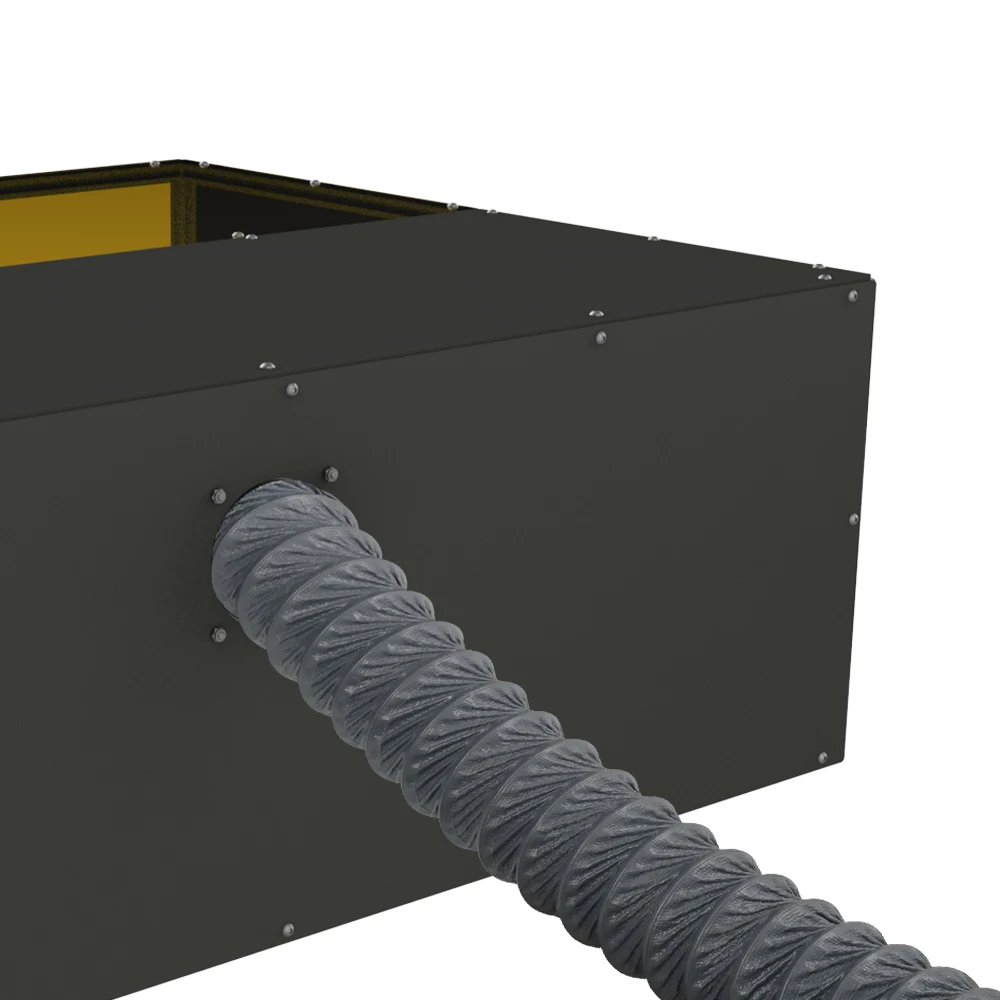 Imagem -04 - Twotrees-máquina de Gravação a Laser Caixa de Proteção à Prova de Poeira Gabinete de Pvc Exaustor de Fumaça Ventilador de Sucção Poderoso 686x710x310 mm