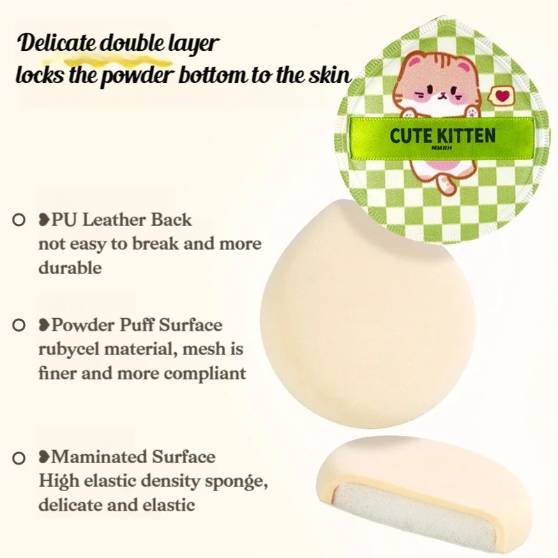 5pcs Cotton Candy Big Cosmetic Puffs Cushion Powder Puffs Foundation Concealer Blender Applicator Dry Wet Makeup Tools