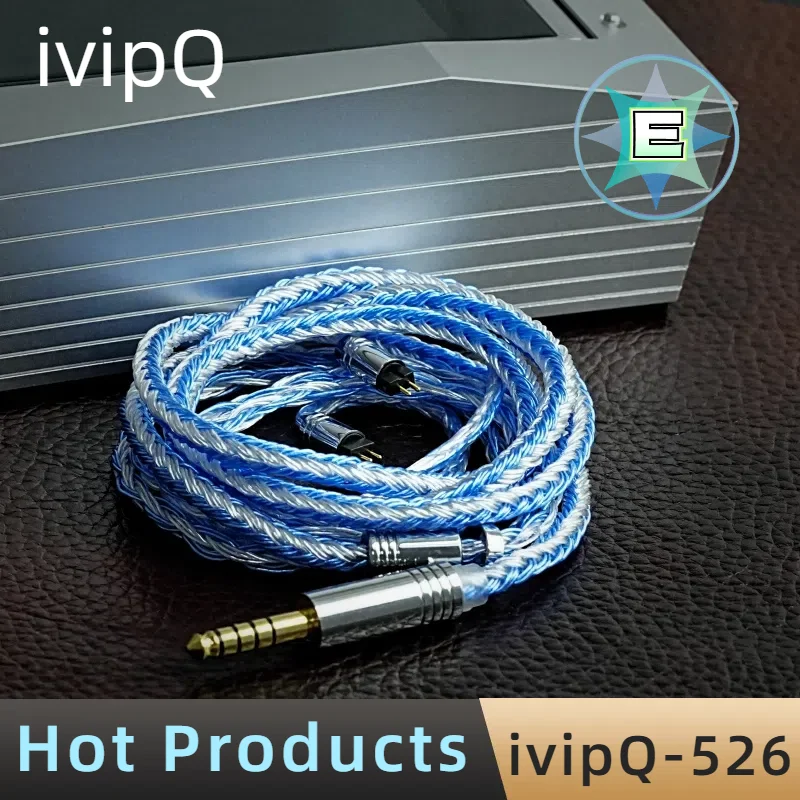 ivipQ -526 24 Core Silver Plated Earphone Upgrade Cable,With/QDC/MMCX/Recessed2PIN/3.5/4.4/For LZ A7 ZSX C12 V90 NX7MK4/BL-03