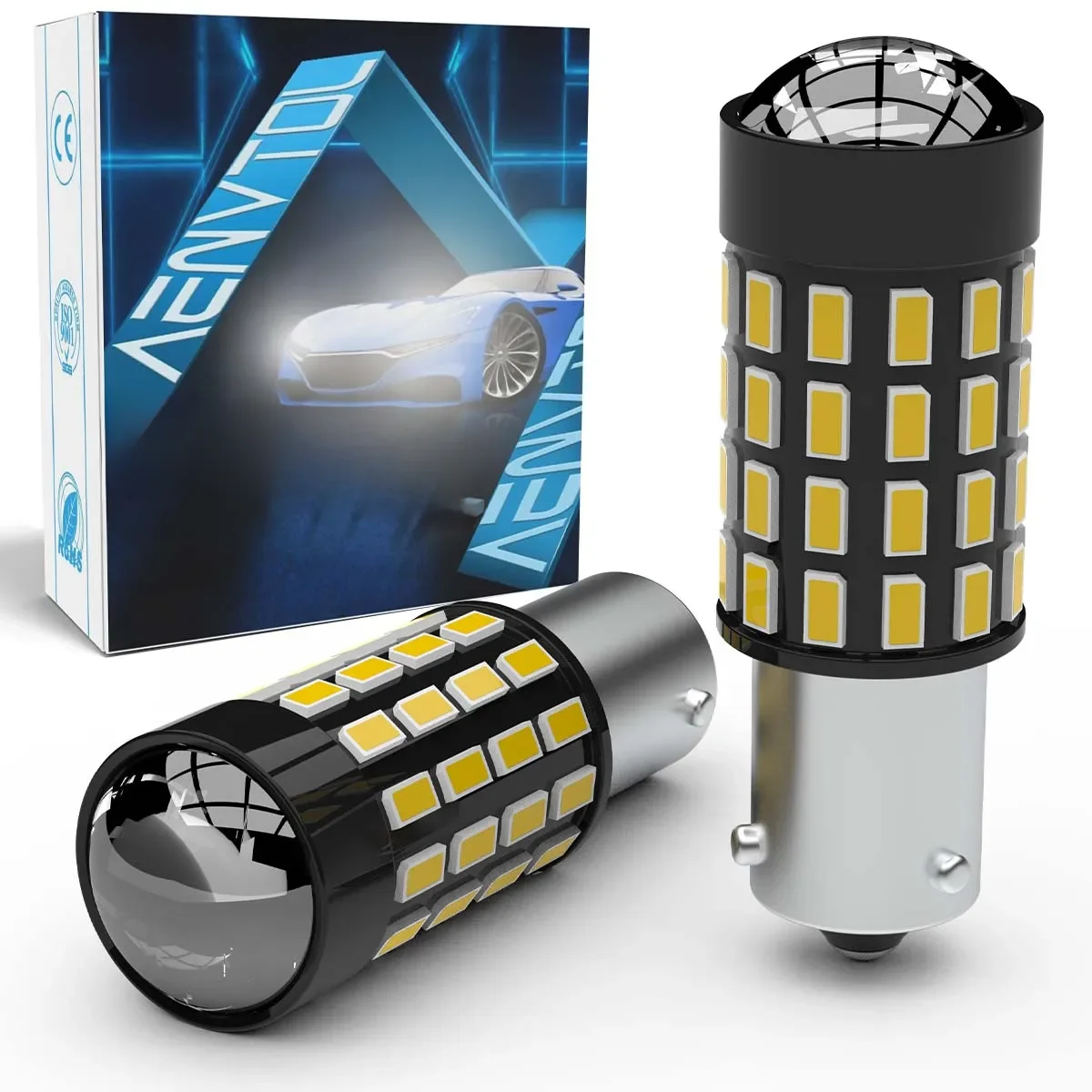 2szt Canbus BAY9S H21W LED Światła cofania Światła boczne Bez błędów Dla Citroen C5 X7 Renault Scenic 2 Opel Astra J — zdjęcie 2