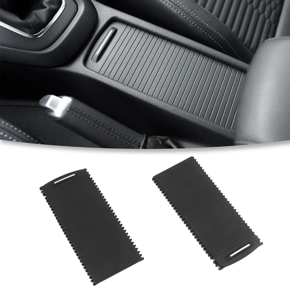 Dla Ford Focus 2015-2018 Uchwyt na kubek Zasłona Centralny podłokietnik Pokrywa Schowek Roleta Skrzynka na artykuły spożywcze Dekoracyjna pokrywa — 2