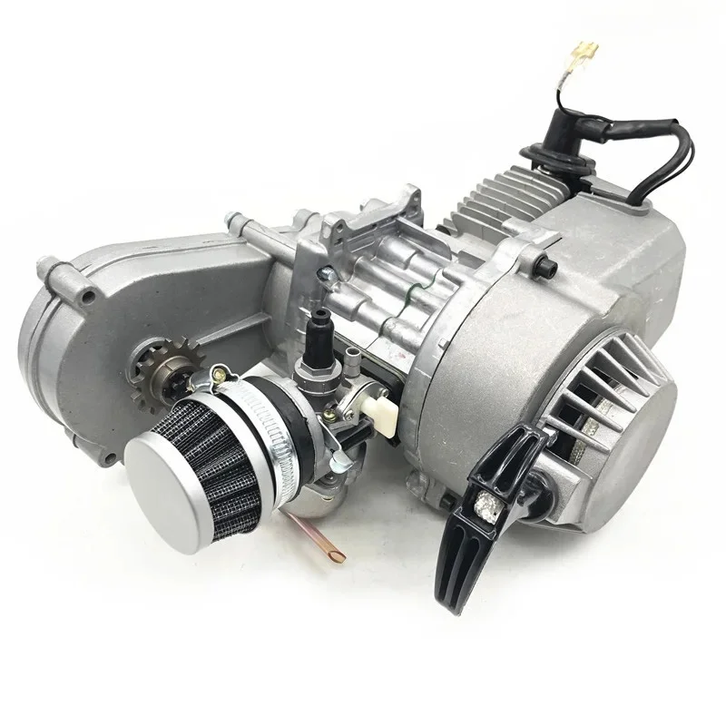 AliExpress 49cc Engine With T8F Gearbox 2 Stroke Gas Motor 44-6 For Mini Pocket Bike Scooter Dirt Bikes ATV Quad Motorized Bicycle
