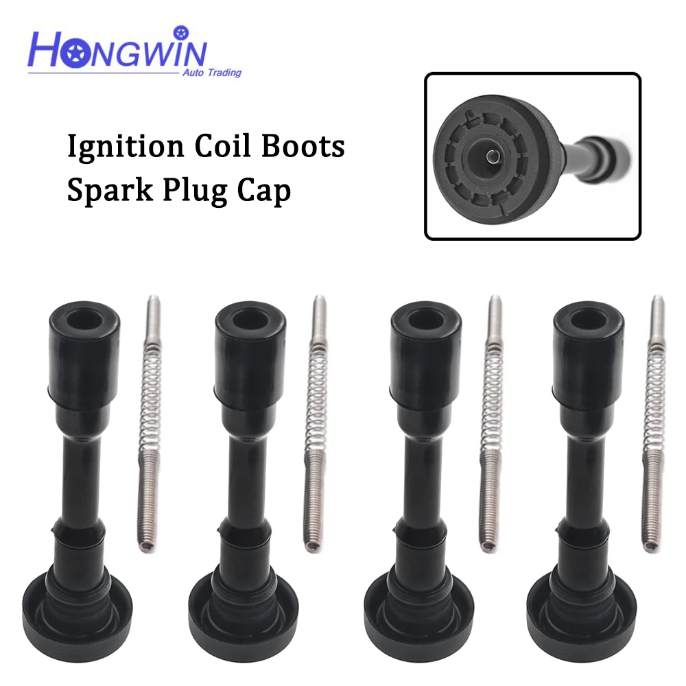 Ignition Coils Rubber Boot Pack Spring For Mitsubishi 4G18 Lancer CZ Mirage CJ 1.5L MD361710 MD362903 099700-048 099700048 UF280