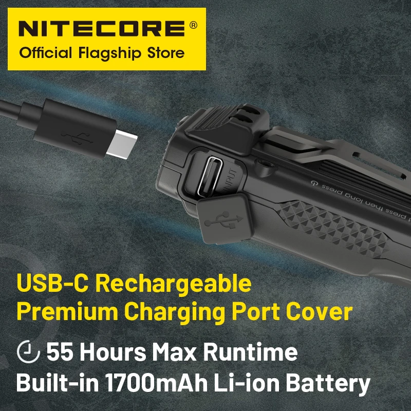 Imagem -05 - Usb-c Lanterna Recarregável Ultra Slim Tactical Edc Chaveiro Troch Luz Construído em Bateria 3000 Lumens Uhi Led Nitecore-edc25