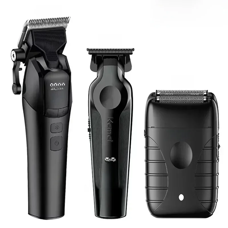 Kemei KM-1858 9000 RPM 10 W Tondeuse KM-264 Oplaadbare Elektrische Trimmer Originele KM-T95 Scheerapparaat voor Mannen Kapper tondeuse Kit - afbeelding 2