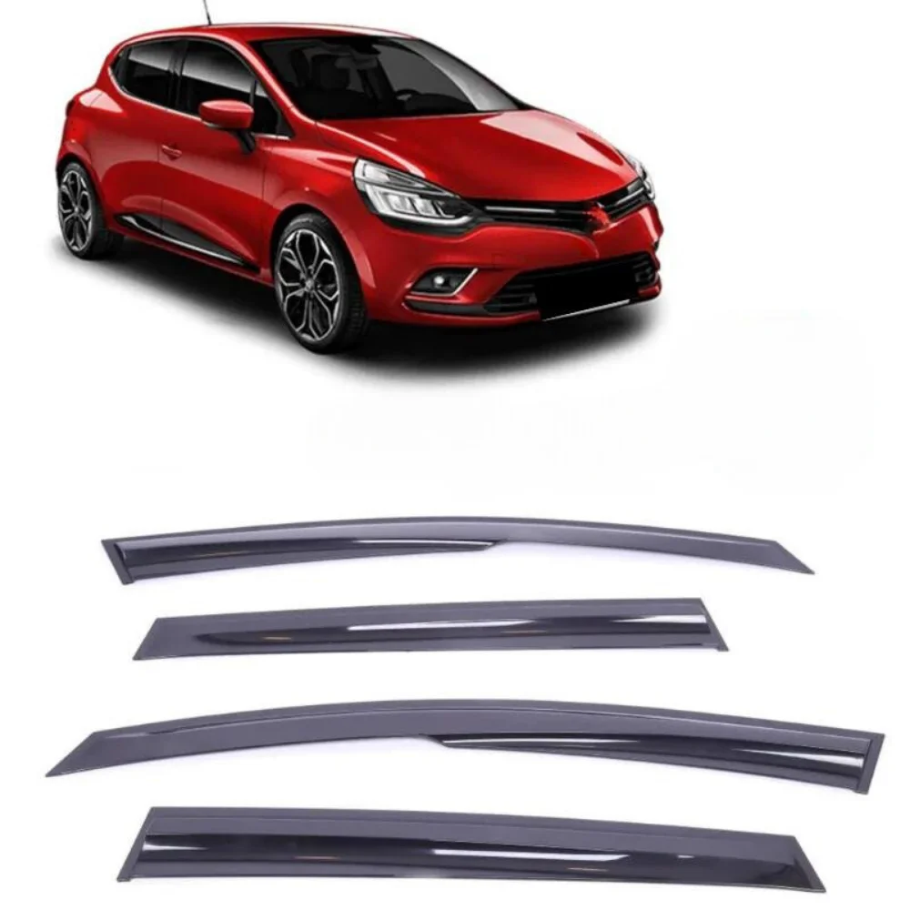 Car window accessories for Renault Clıo IV 2012-2019 Sport Style window deflector rain cover visor awnings Exterior Accessory