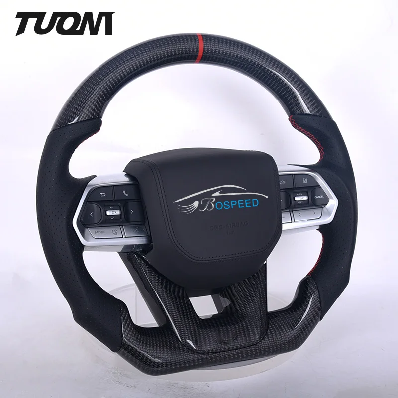 

For Toyota Supra A90 GR GR86 Prado 150 120 FJ Cruiser Yaris Fortuner Tundra Sports Cars Heated Carbon Fiber Led Steering Wheel