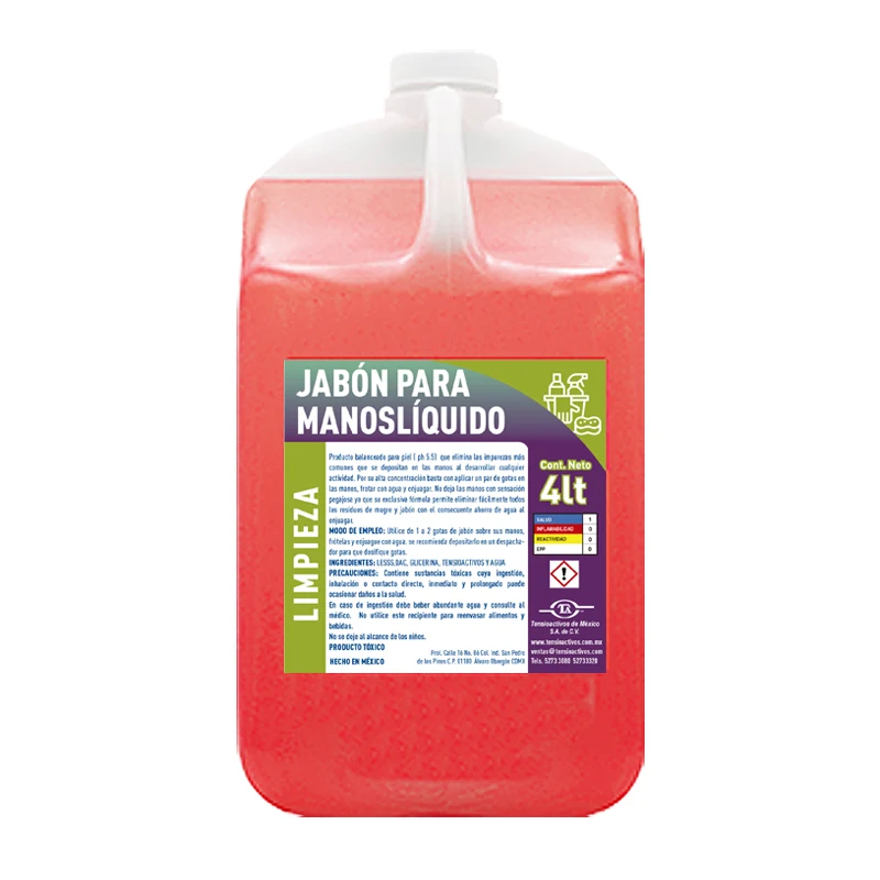 Jabón para Manos Líquido 4LT