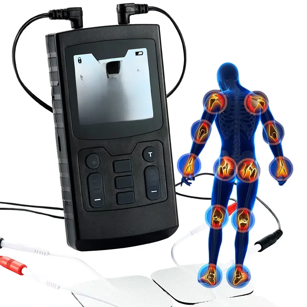 EMS elektryczny stymulator mięśni interferencyjny wysokiej częstotliwości medyczna fizjoterapia terapia masażer urządzenie IFT RUSS TENS Pulse — zdjęcie 2