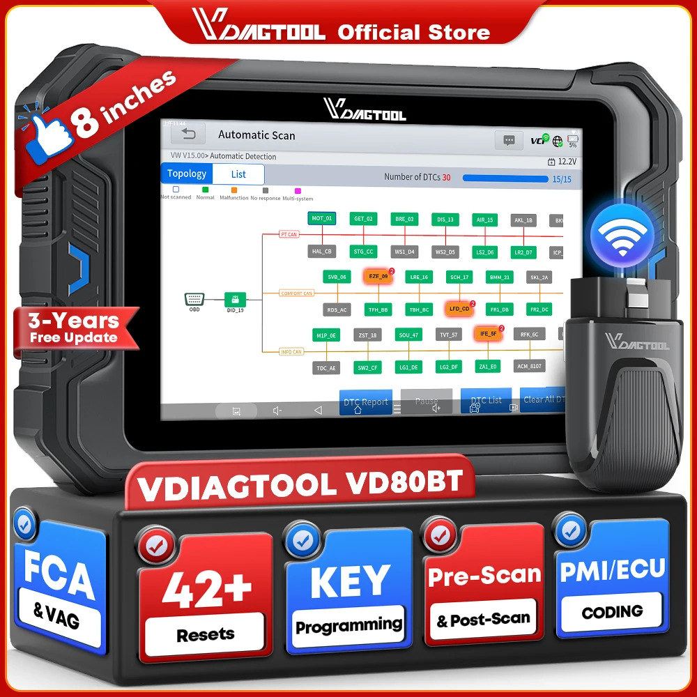 Vdiagtool VD80BT Bl… - image