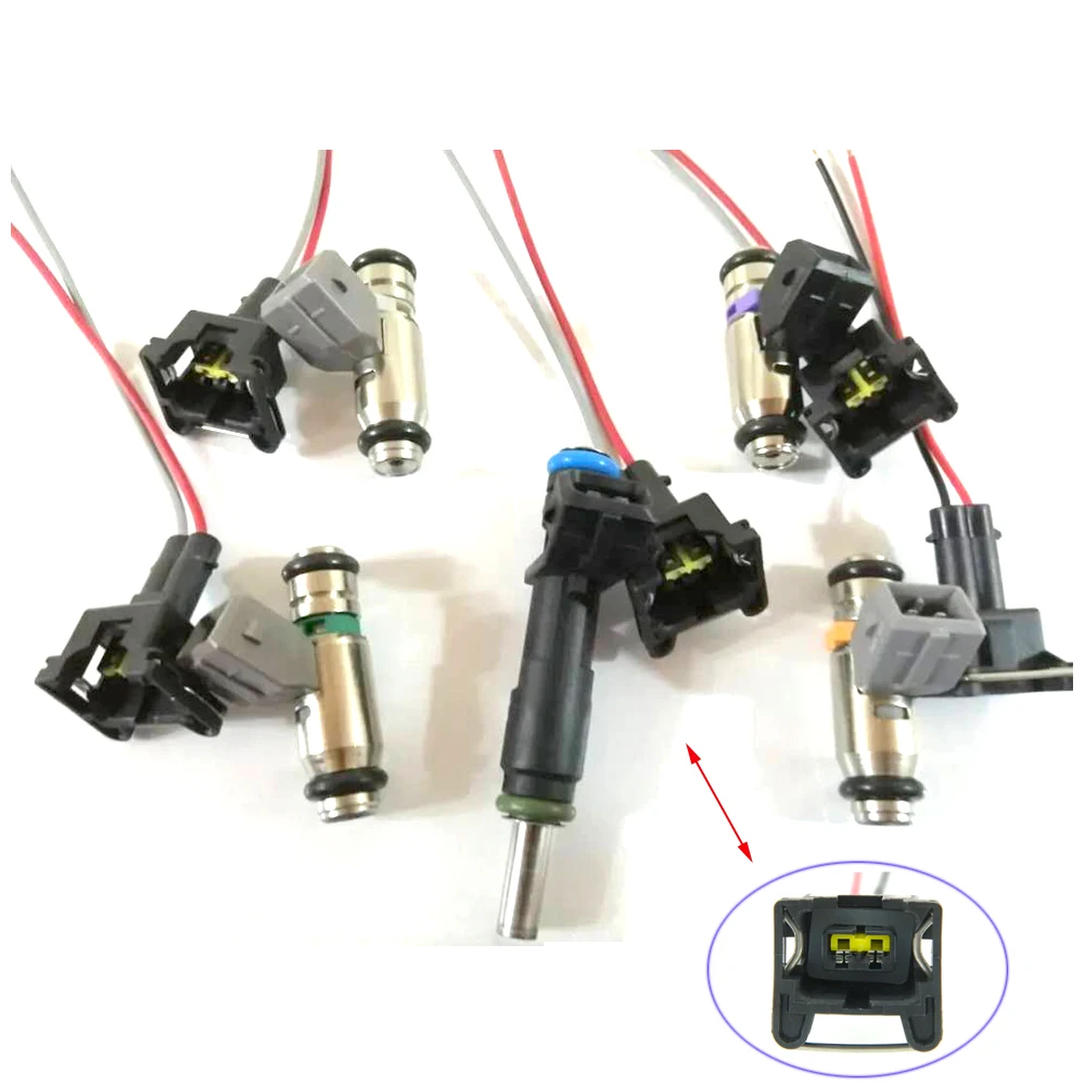 10 Stück Einspritzdüsen-Steckverbinder, Verdrahtungsstecker, Clips, Boost-Magnetventil, passend für EV1 OBD1 Pigtail Cut & Splice 440cc 650cc 850cc 1000cc – Detail 6