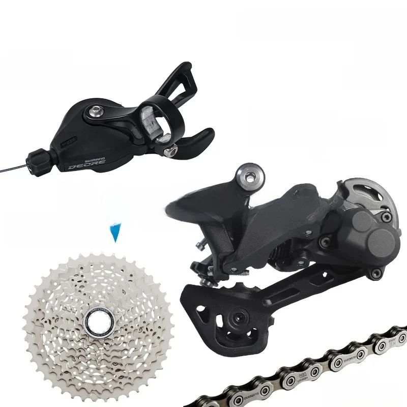 AliExpress Shimano SHIMANO DEORE M4100 10 Speed Groupset M4100 Shifter Cassette Sprocket and M4120 / M5120 Rear Derailleur HG54 Chain Original Part