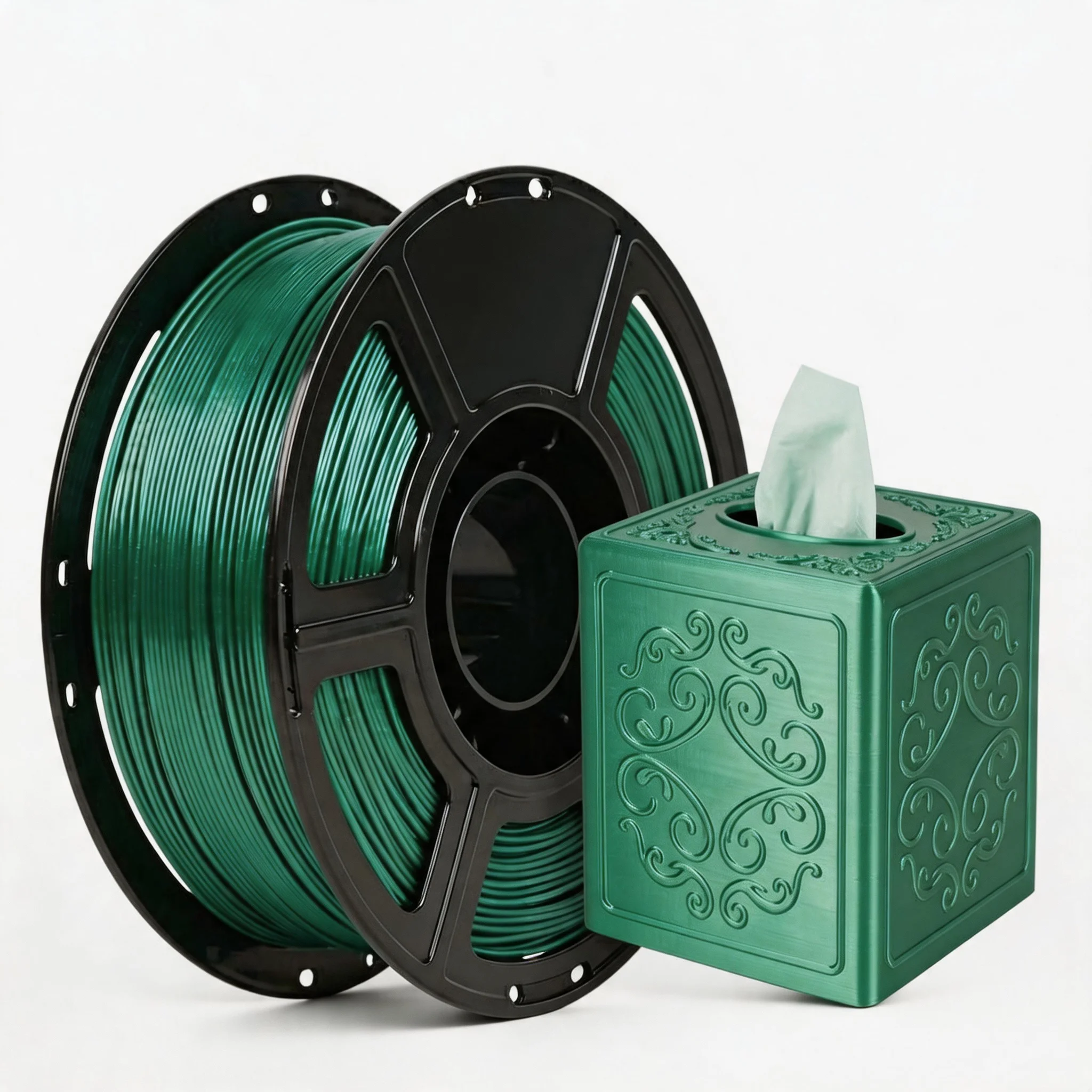 

Silk PLA Filament 1.75 mm 3D Printing Filament 250g Spool 3D Printer Material Shine Silky Shiny Metallic Metal Silk