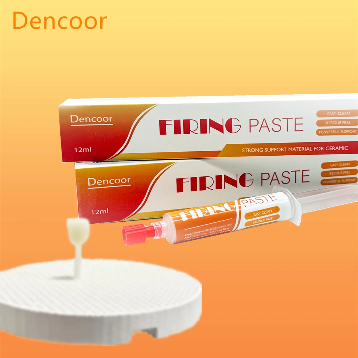 12ml Dental Firing Paste Professional Resin Sintering Paste for Veneer Crown and Bridge Dental Restoration Sintering Fix Lab