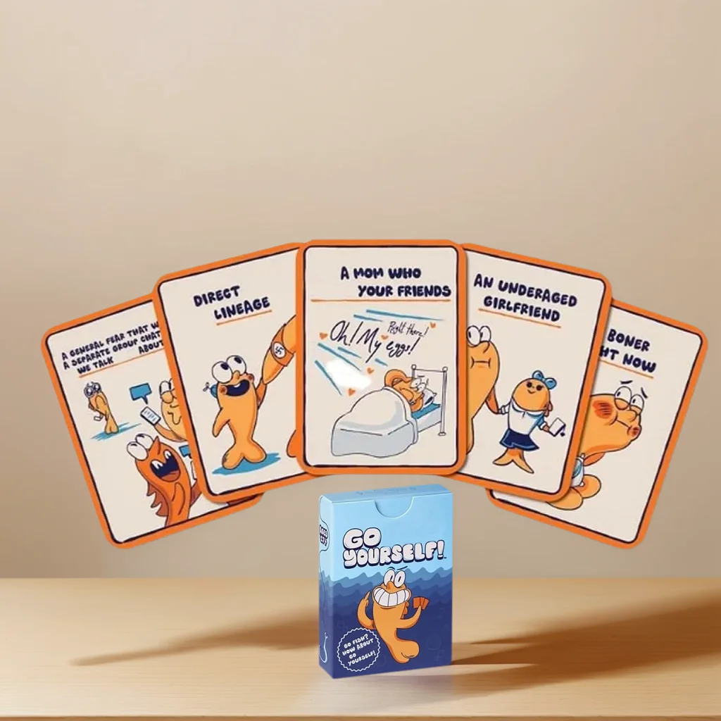 Go Fish, The Go Fish Card Game Night Party Game for 2+ Players, Hilarious Card Games Yourself, Classic Interactive Fun Family and Educational Games